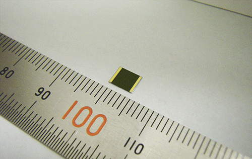 Sharp's new, record-winning PV cell. Courtesy Sharp.