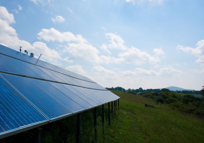 A TVA solar installation. Courtesy of TVA