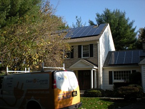 A residential solar installation