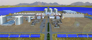 Mockup of an Abengoa facility