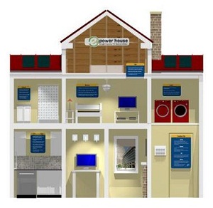 Miniature solar house teaches children about energy efficiency