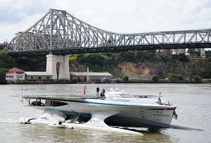 Solar boat faces typhoon Muifa after visit to Philippines