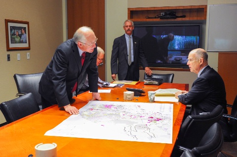 DOI Sec. Salazar, CA Gov. Brown discuss solar project plans