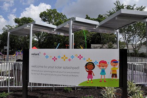 The array at the Solar Splash Park