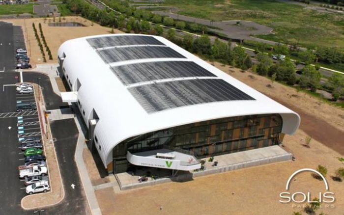 A Solis Partners installation. Courtesy Solis Partners' Facebook page.