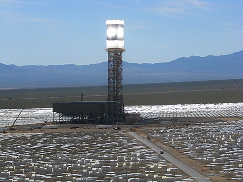 Testing the Ivanhpah SEGS. Courtesy Bechtel, BrightSource. 