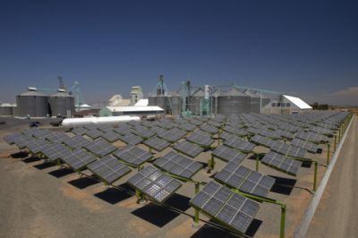 GreenVolts CPV system at Van Dyke Rice Dryer