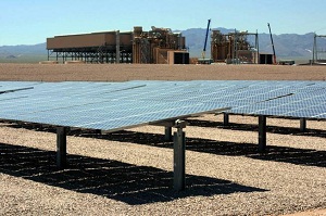A view of the Eldorado solar plant