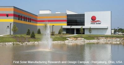 First Solar US manufacturing facility
