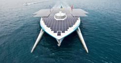 PlanetSolar docks in Boston