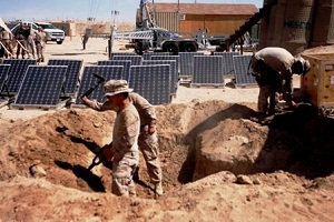 Marine base draws power from the sun