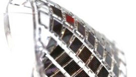 A prototype of mc10's design for flexible high-efficiency PV