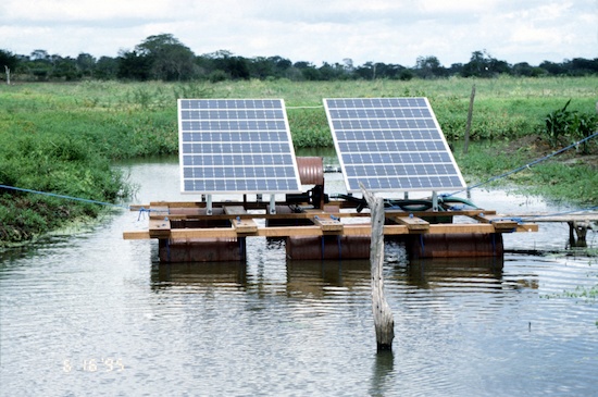 A PV array for a pivot would be much larger