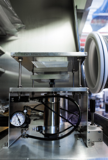 Testing a PV cell at the National Renewable Energy Laboratory. Courtesy NREL.