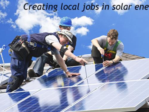 Installing solar on a roof