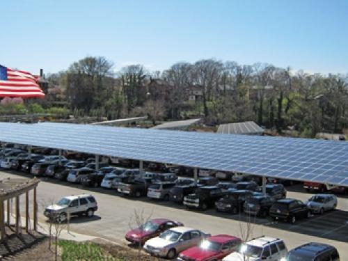 SolarWorld PV canopy at Cincinnati Zoo. Courtesy SolarWorld. 