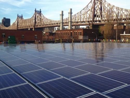 EnterSolar installation at a Dykes Lumber store