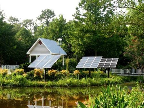 A solar array in Louisiana