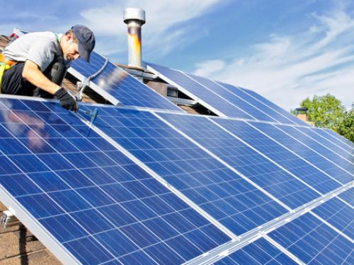 solar panel installation