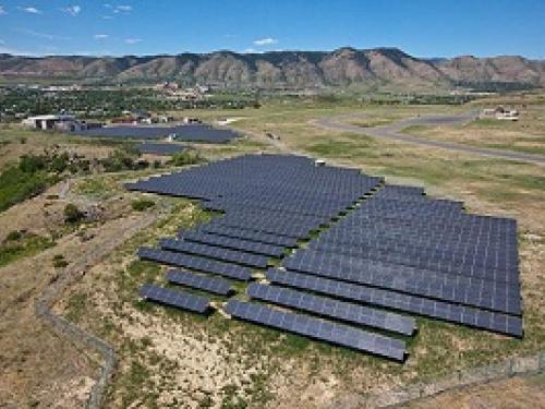 Commercial solar installation