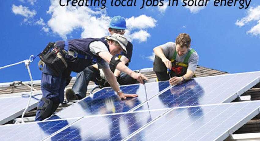 Installing solar on a roof