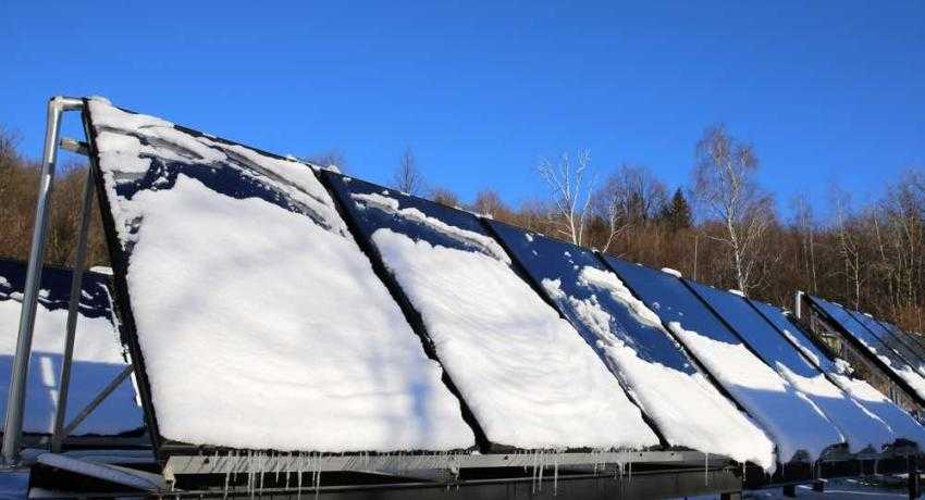 snow covered panels