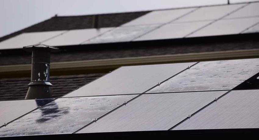 Hail damaged solar panels