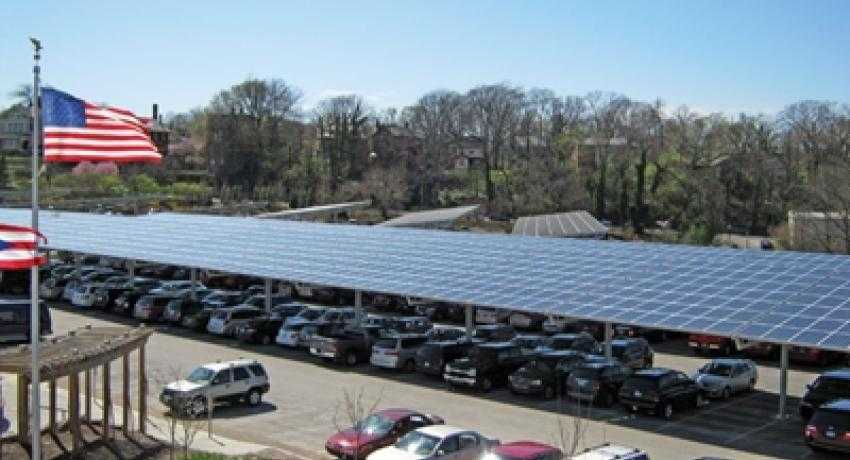 SolarWorld PV canopy at Cincinnati Zoo. Courtesy SolarWorld. 