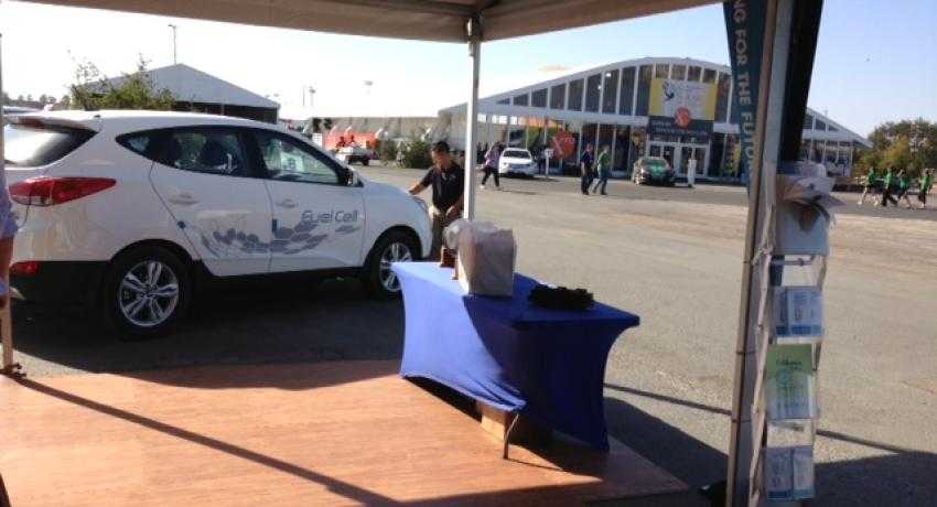 Fuel cell vehicles on display at Solar Decathlon