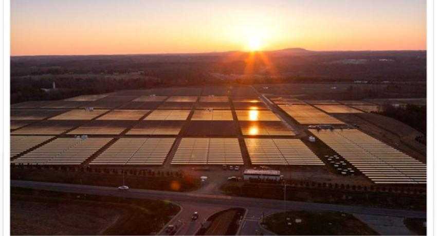 Apple's solar array in North Carolina