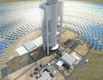 Abengoa's Khi solar tower in South Africa. Courtesy Abengoa.